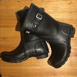 Black Hunter Boots Short Size 6